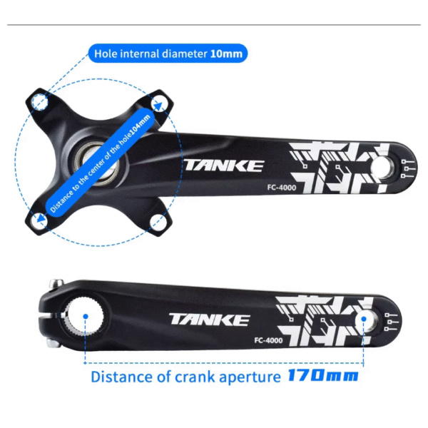 Juego de Bielas de Tanque Integrado FC4000 BCD 104mm 36T & 40T