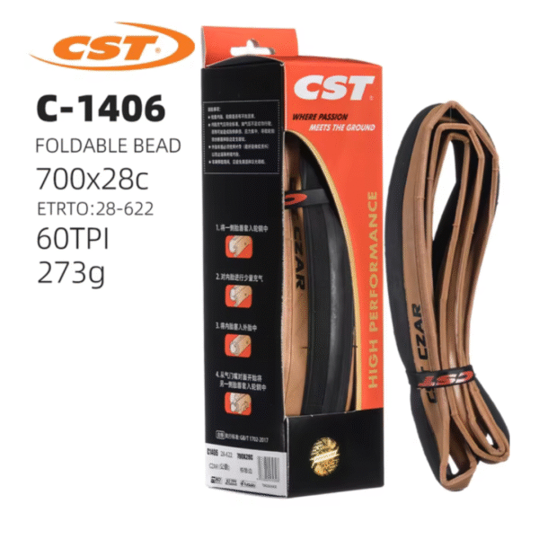 CST CZAR TIRE 700x28C 60TPI Carretera