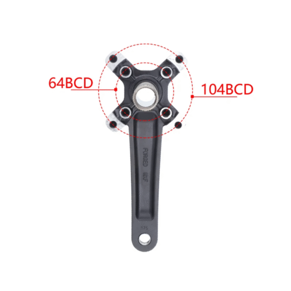 RACEWORK XT Juego de Bielas de Eje Integrado CROWN 36T