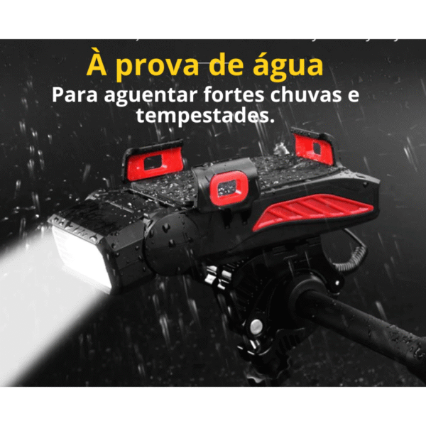 Soporte de Bocina de Bicicleta Móvil 400 Lúmenes Delantero