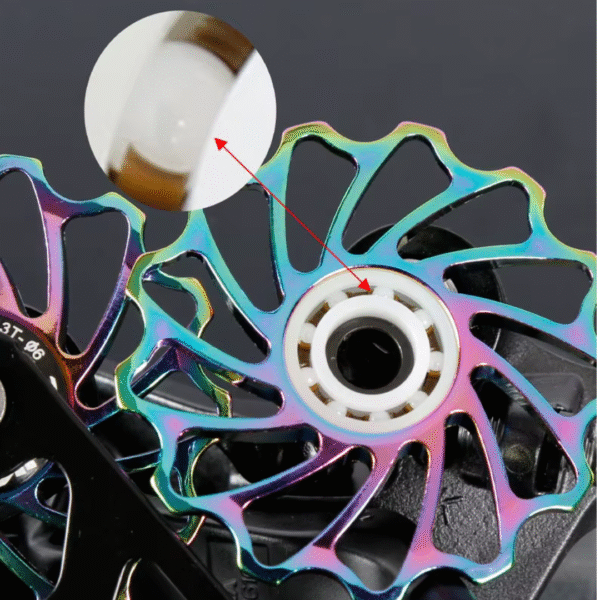 Polea de Depósito CNC con Rodamientos Cerámicos de Varios Tamaños