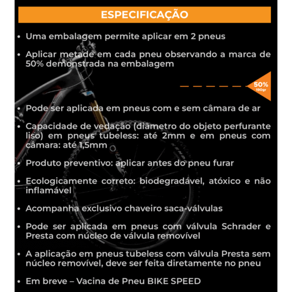 Sellador de Neumáticos X para Cámara de Uso en Bicicleta y Tubeless