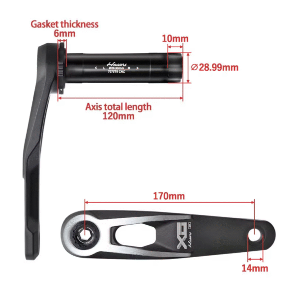 Bielas HASNSS GXP Integradas con Varios Tamaños