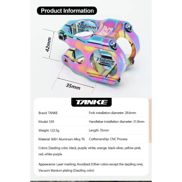 Mesa de Tanques 539 Bicolor 35mm 31,8mm BICOLOR