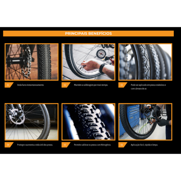 Sellador de Neumáticos X para Cámara de Uso en Bicicleta y Tubeless