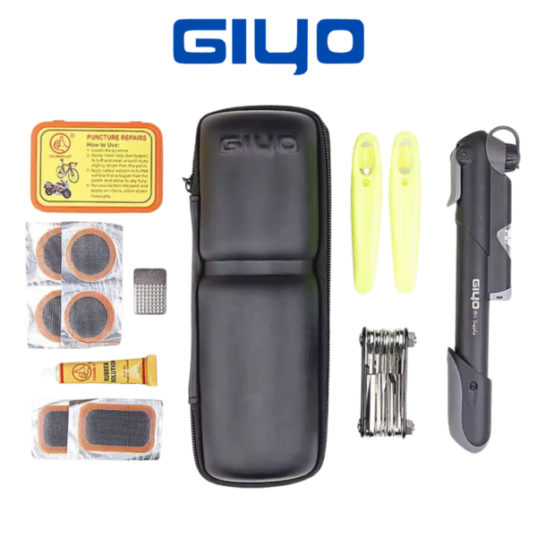 Kit GIYO 3 en 1 – Parche + Inflador + Cuchillo
