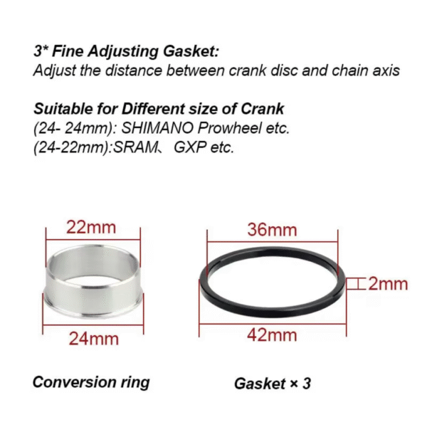 Caja Central HASSNS HOLLOWTECH BB68 – Negro