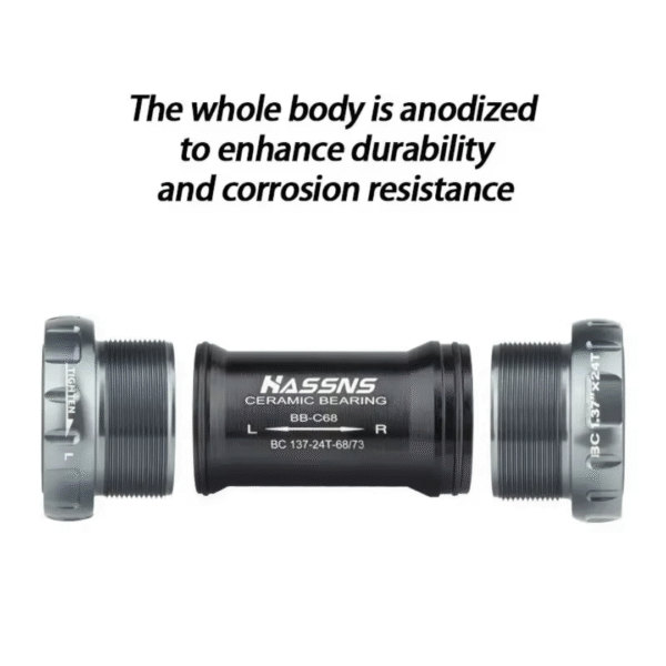 Caja Central HASSNS HOLLOWTECH BB68 – Negro