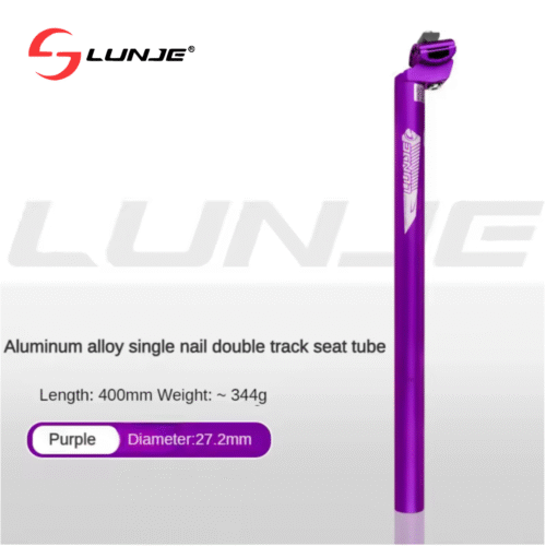 CANOTE-LUNJE-POURPLE- Tija de Asiento de Aluminio LUNJE 27.2 400mm – Violeta