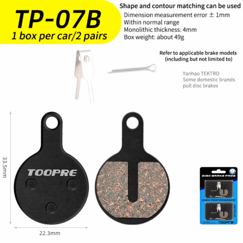 Pastilla de Disco de Freno TOOPRE 2 Pares TP-07B